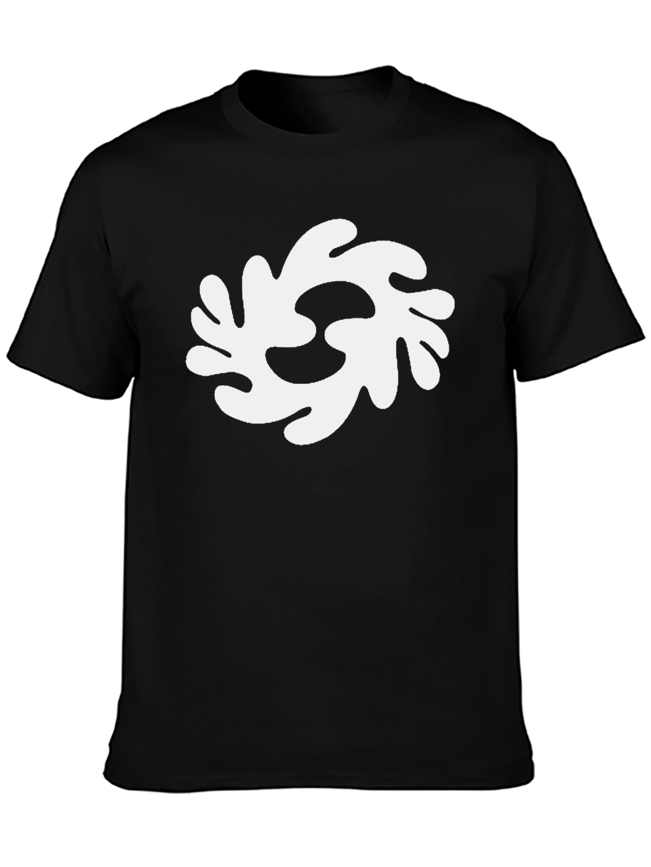Abstract Graphic Print Black T-Shirt