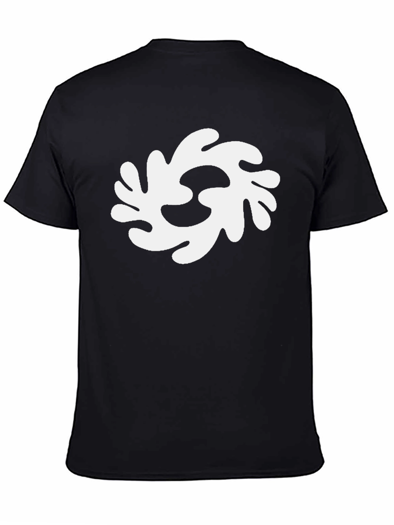 Abstract Graphic Print Black T-Shirt