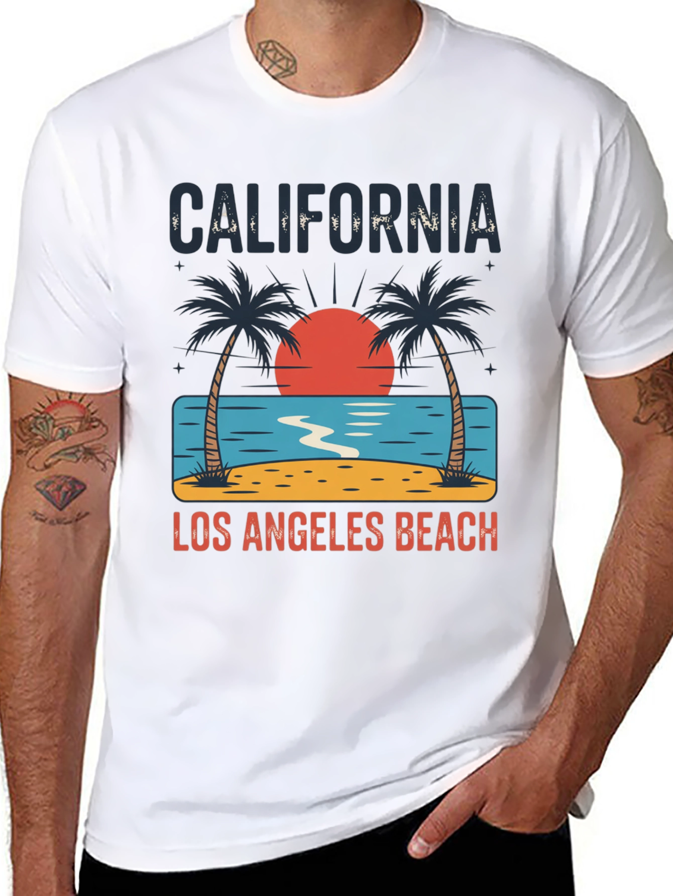 California Los Angeles Beach T-Shirt