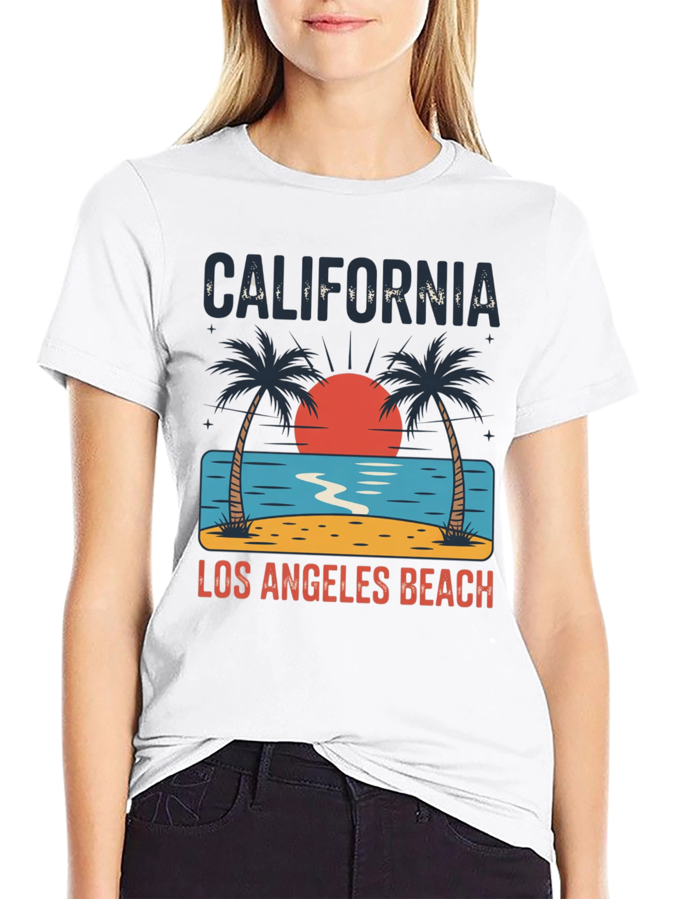 California Los Angeles Beach T-Shirt