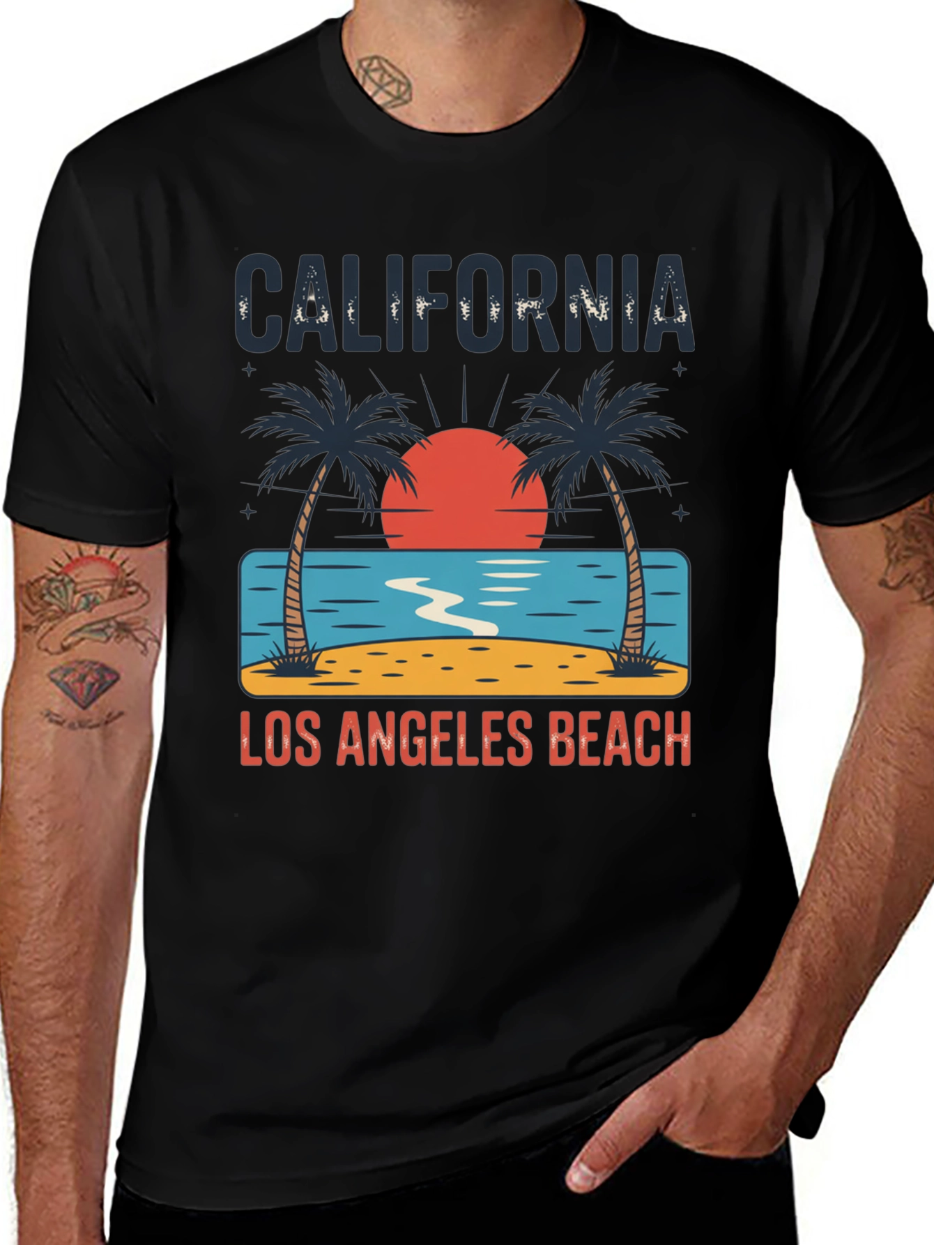 California Los Angeles Beach T-Shirt