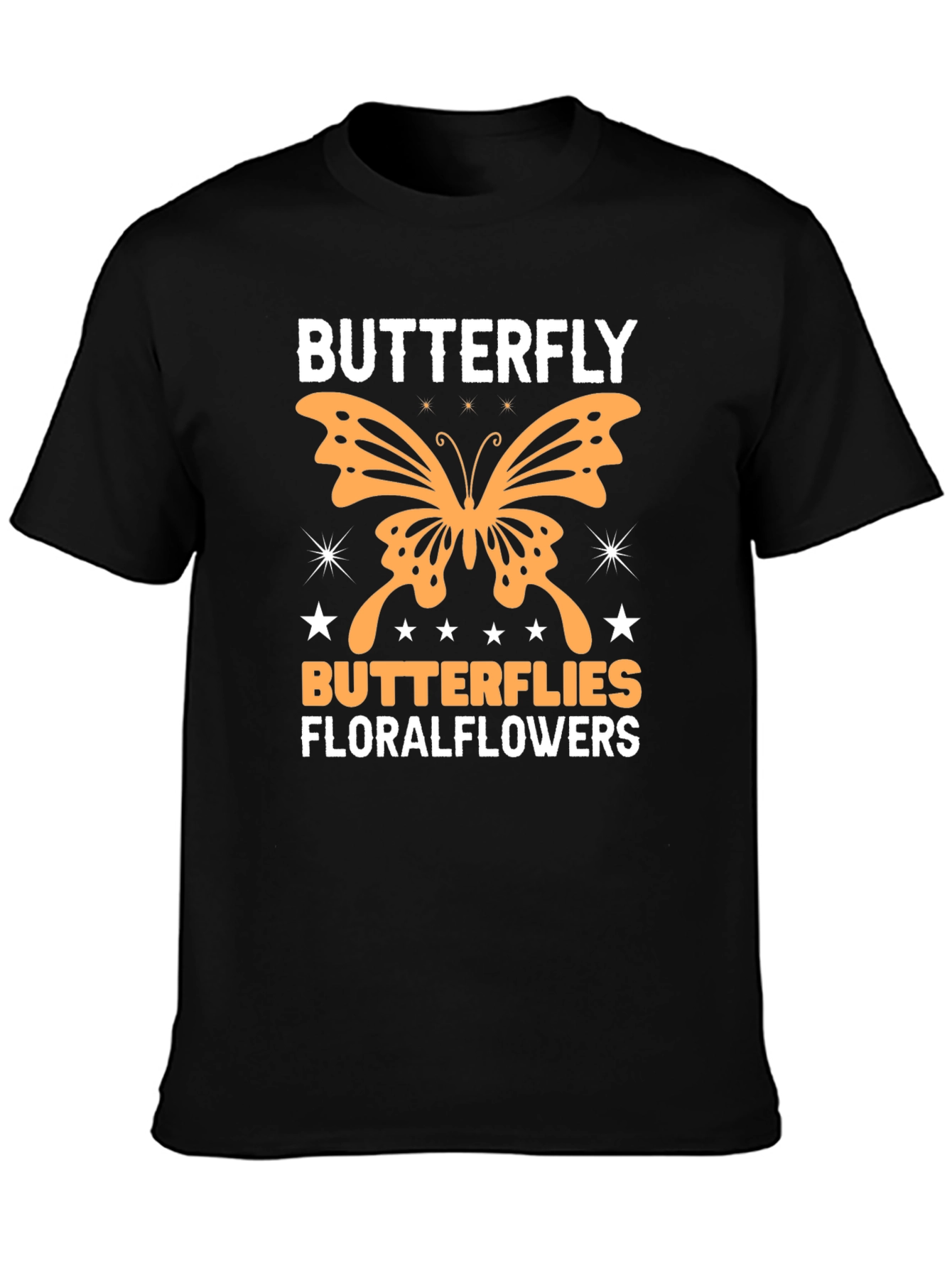 Butterfly Floral Graphic T-Shirt