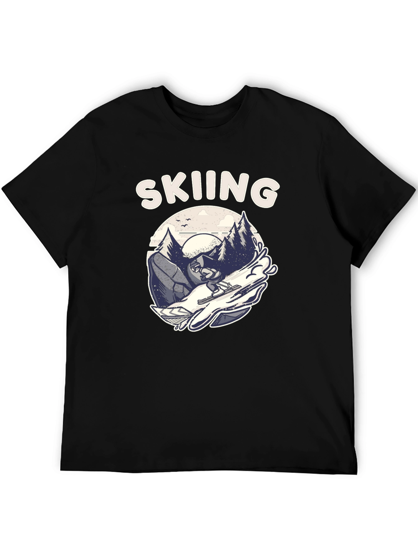 Skiing Graphic T-Shirt