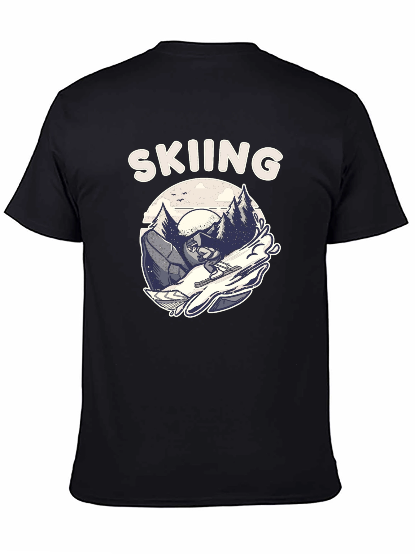 Skiing Graphic T-Shirt