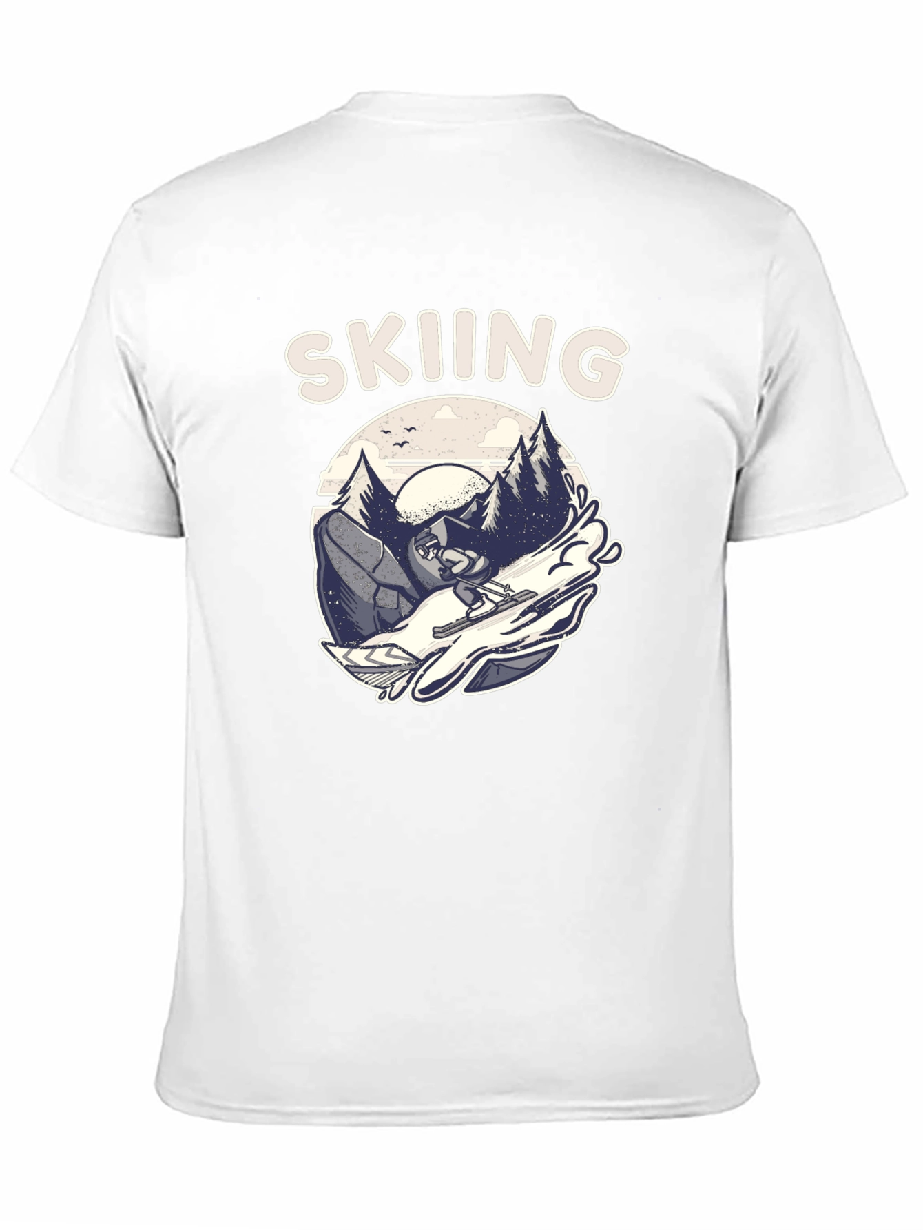 Skiing Graphic T-Shirt