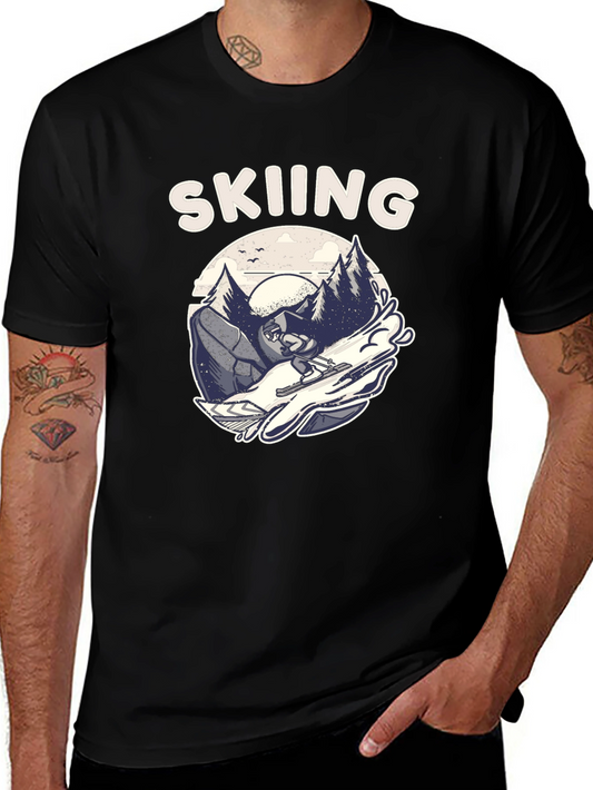 Skiing Graphic T-Shirt