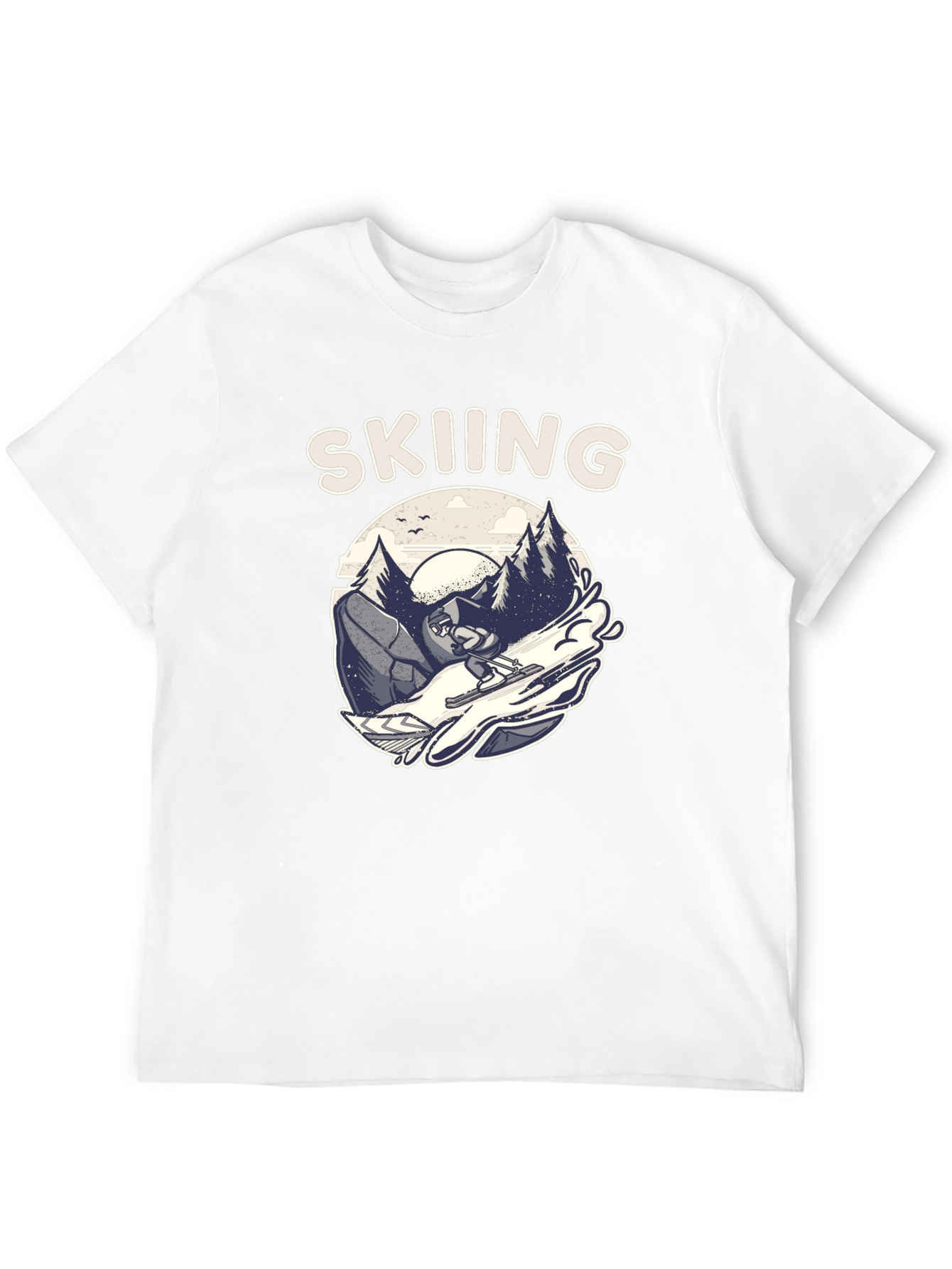 Skiing Graphic T-Shirt