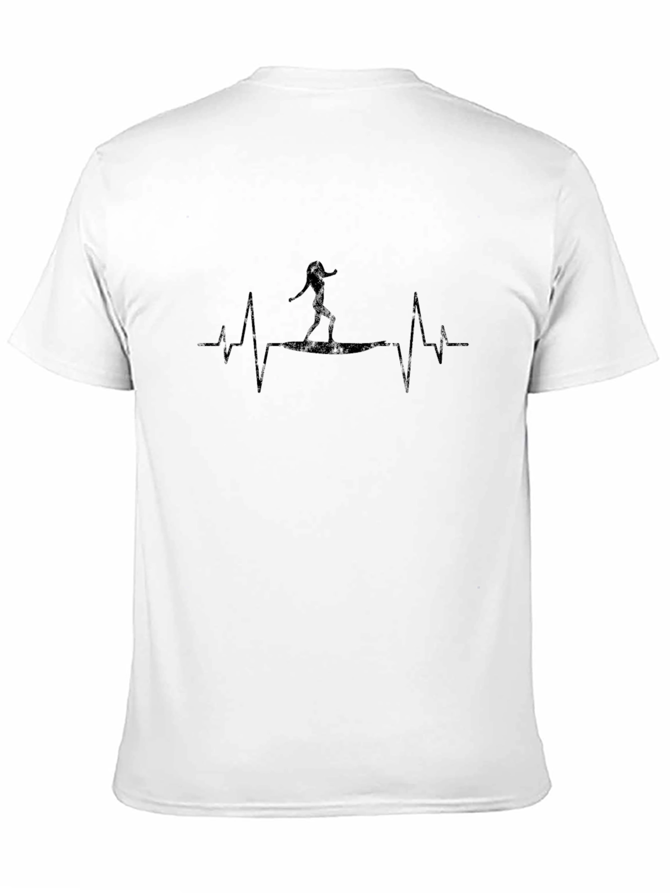 Surfing Heartbeat T-Shirt - Unisex Graphic Tee