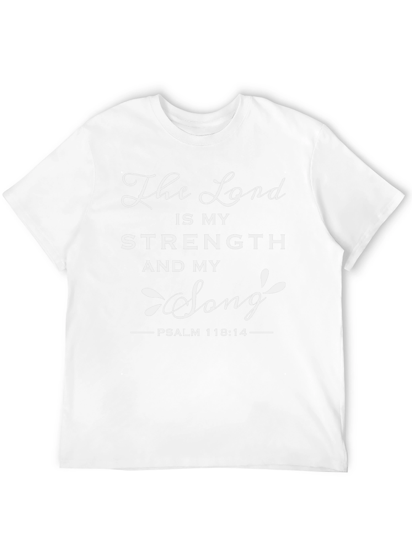 The Lord is My Strength Black T-Shirt