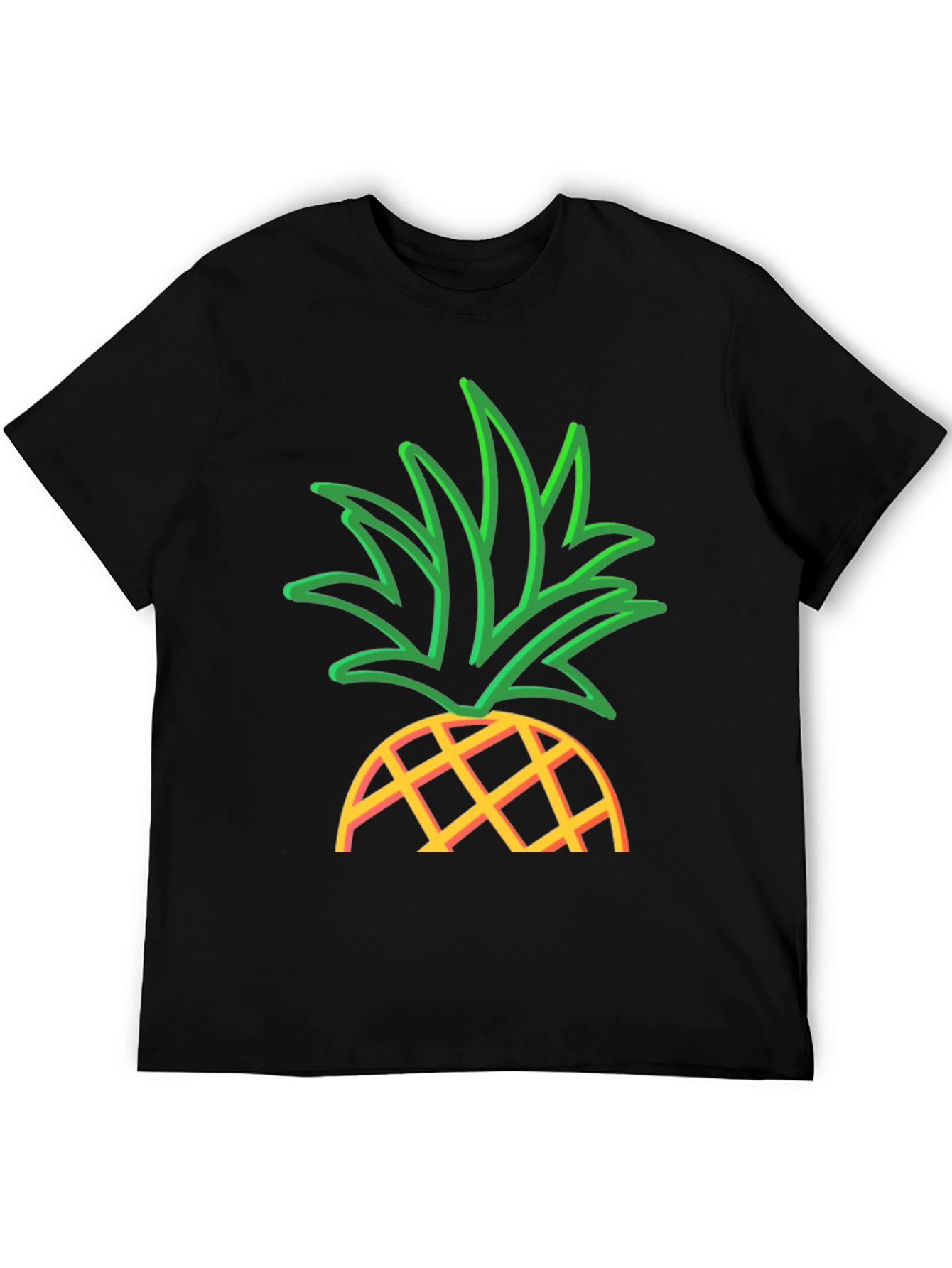 Pineapple Graphic T-Shirt - Casual Wear