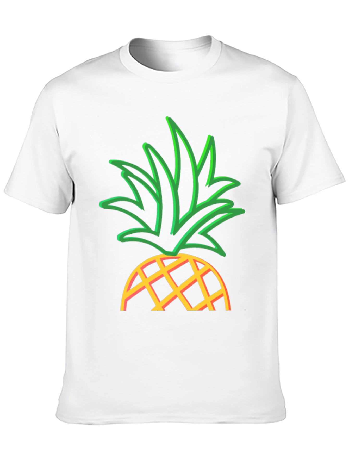 Pineapple Graphic T-Shirt - Casual Wear
