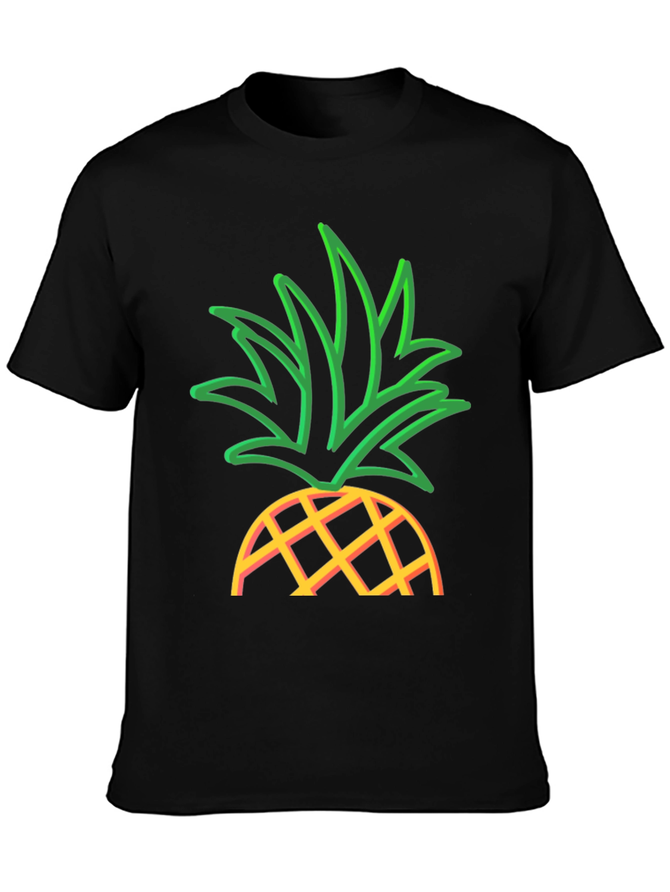 Pineapple Graphic T-Shirt - Casual Wear
