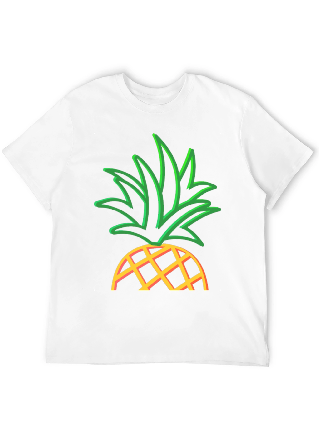 Pineapple Graphic T-Shirt - Casual Wear