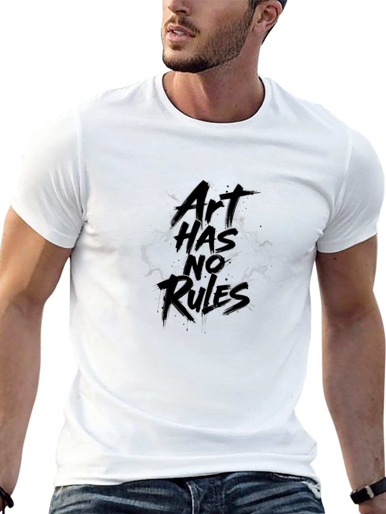 Art Has No Rules Black Graphic Tee