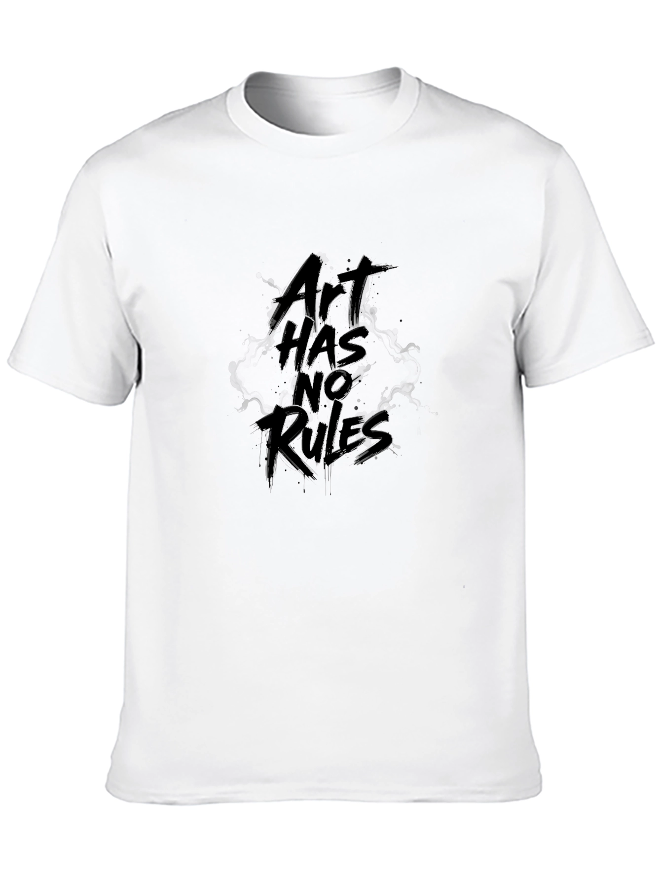 Art Has No Rules Black Graphic Tee