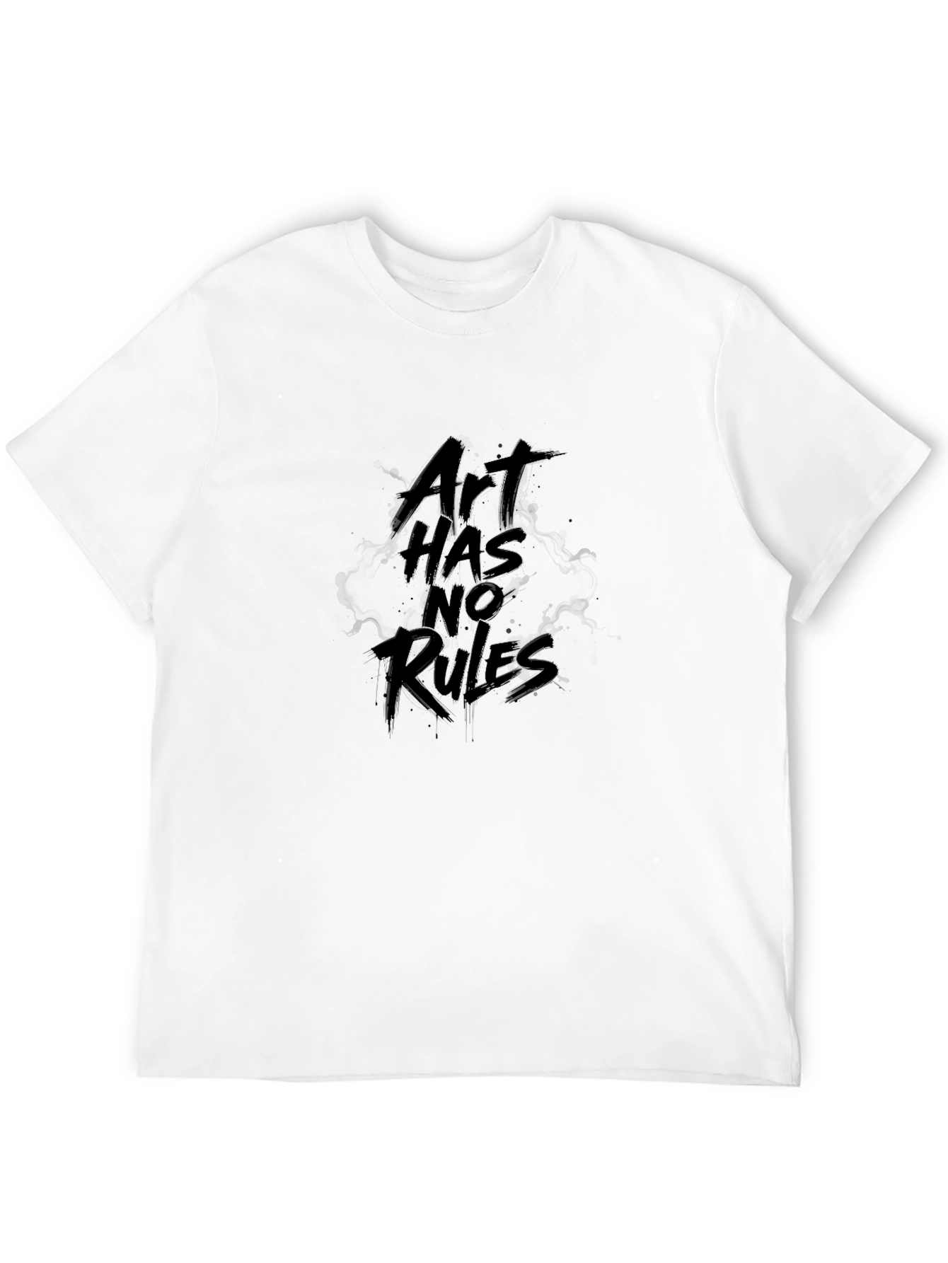 Art Has No Rules Black Graphic Tee