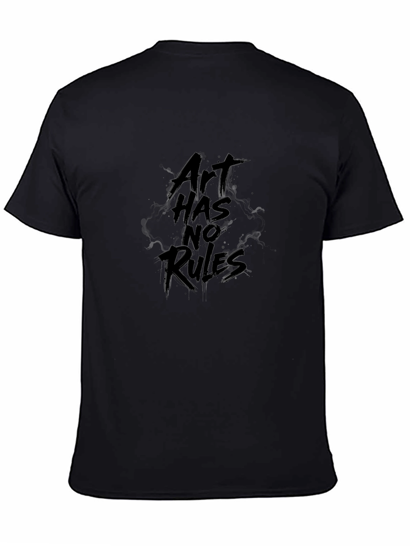 Art Has No Rules Black Graphic Tee