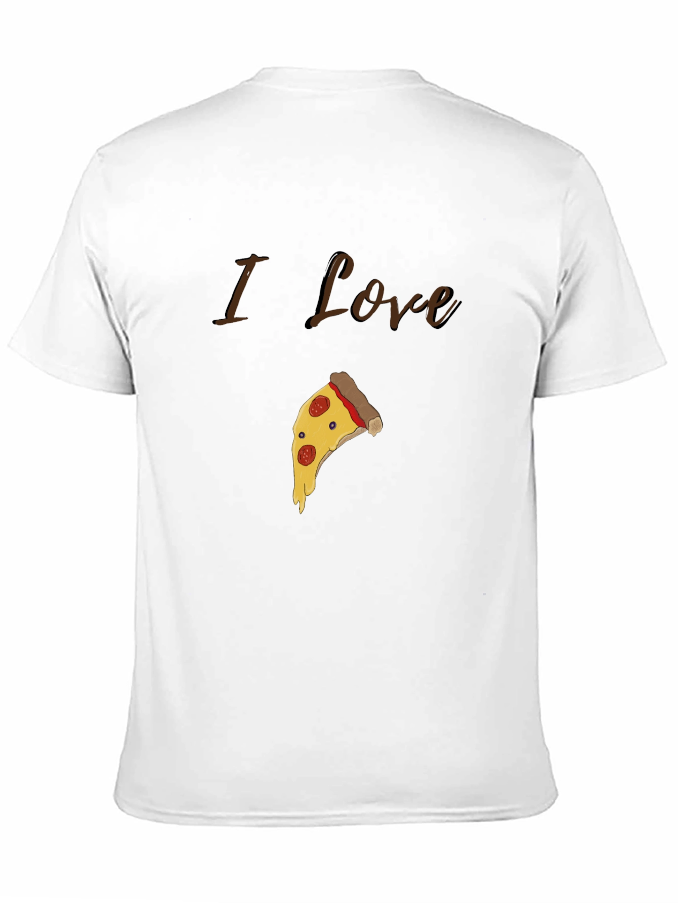 I Love Pizza Graphic T-Shirt - Casual Cotton Tee