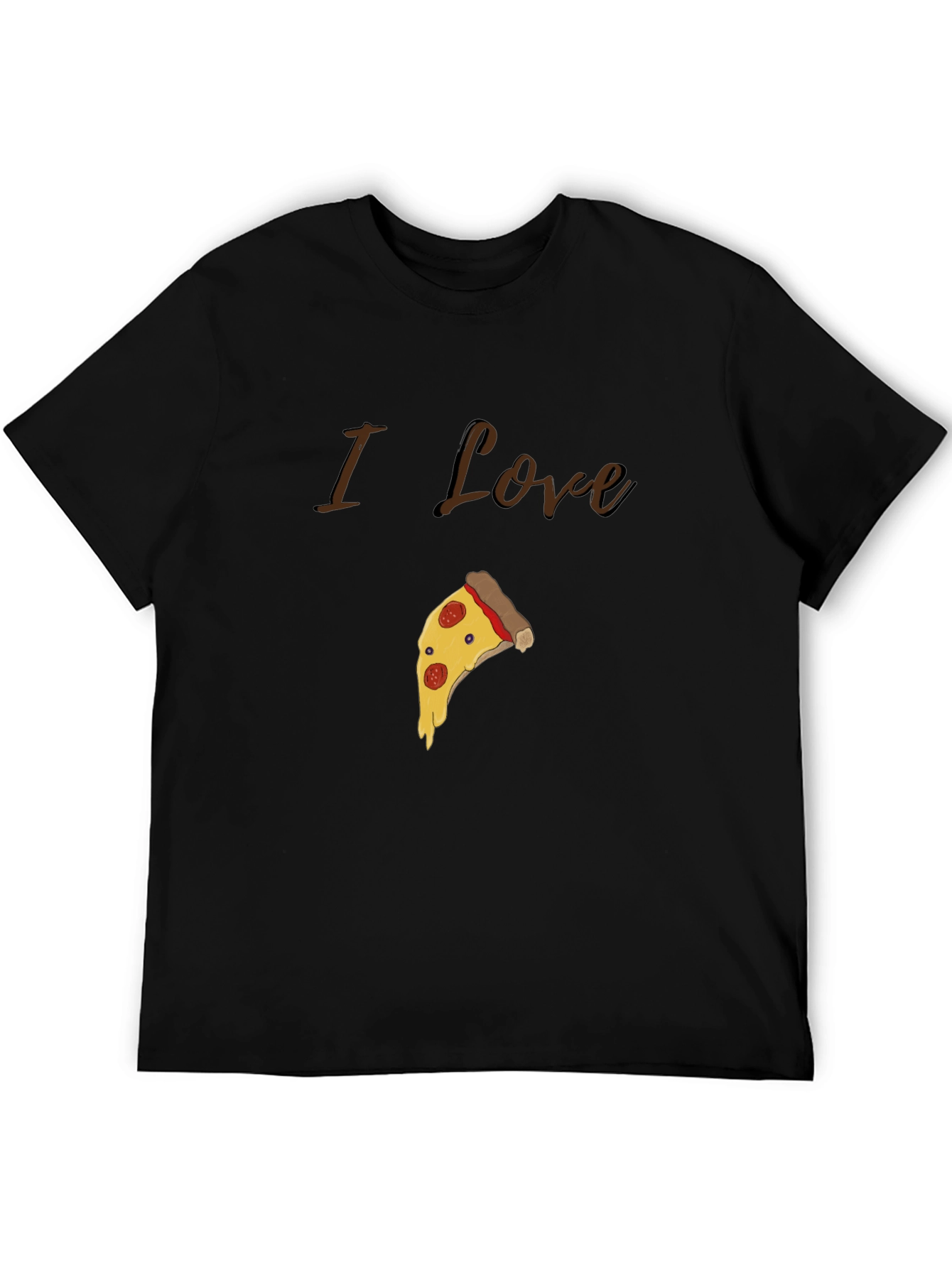 I Love Pizza Graphic T-Shirt - Casual Cotton Tee