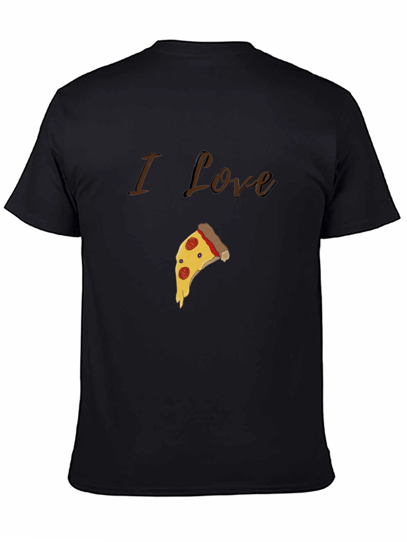 I Love Pizza Graphic T-Shirt - Casual Cotton Tee