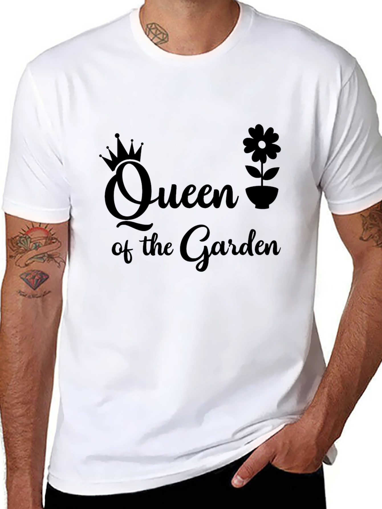Queen of the Garden Black T-Shirt
