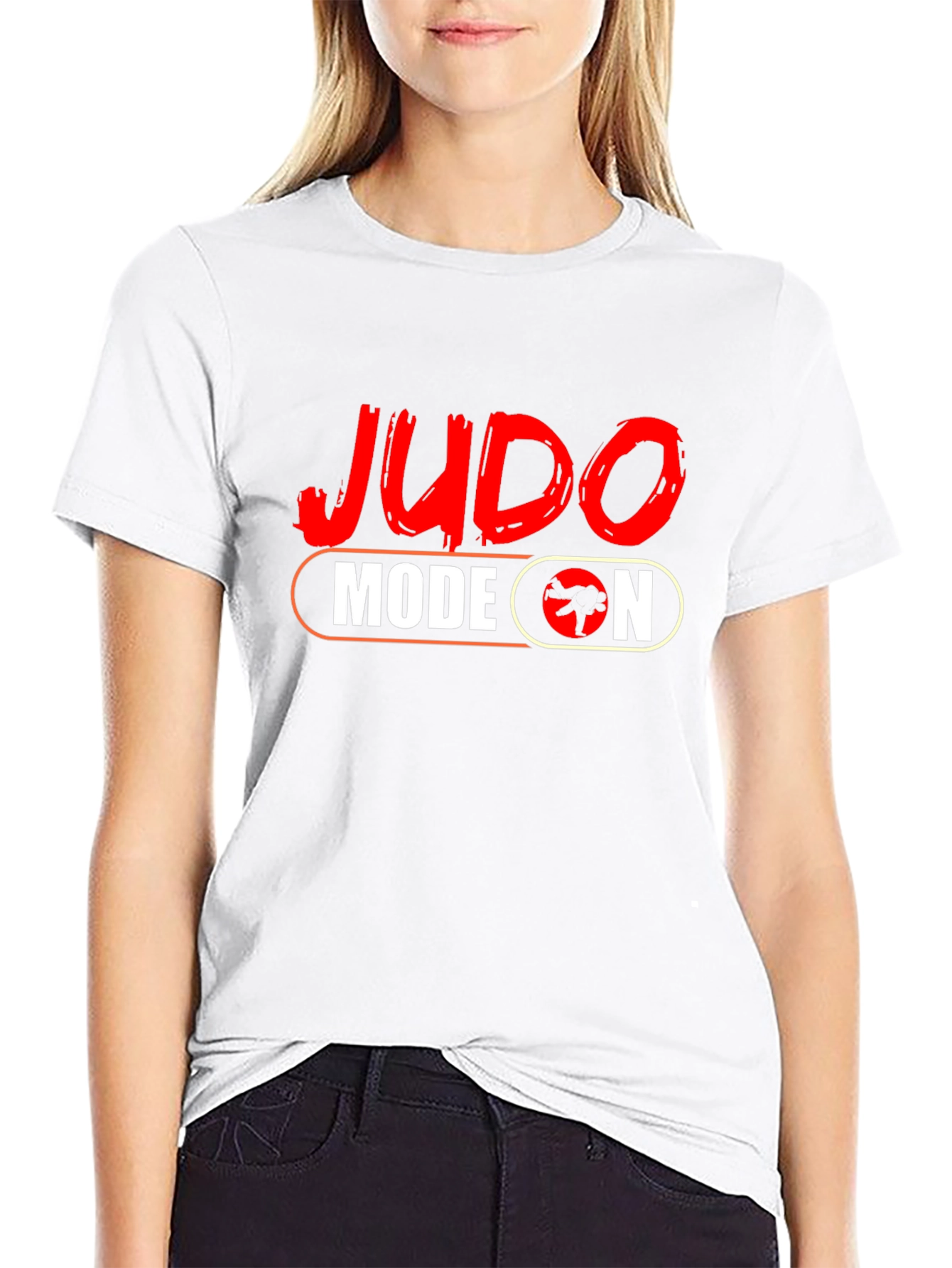 Judo Mode On Black T-Shirt