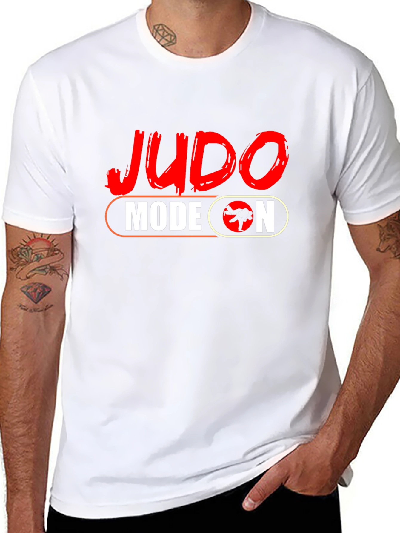 Judo Mode On Black T-Shirt