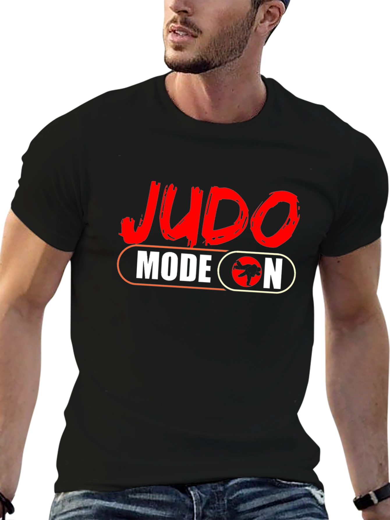 Judo Mode On Black T-Shirt