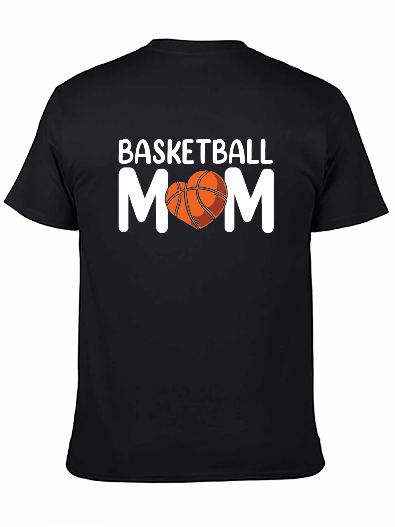 Basketball Mom T-Shirt - Heart Graphic