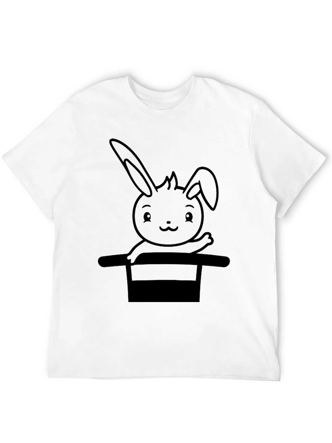 Rabbit in Hat Graphic Tee