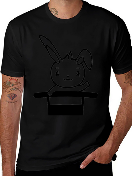 Rabbit in Hat Graphic Tee