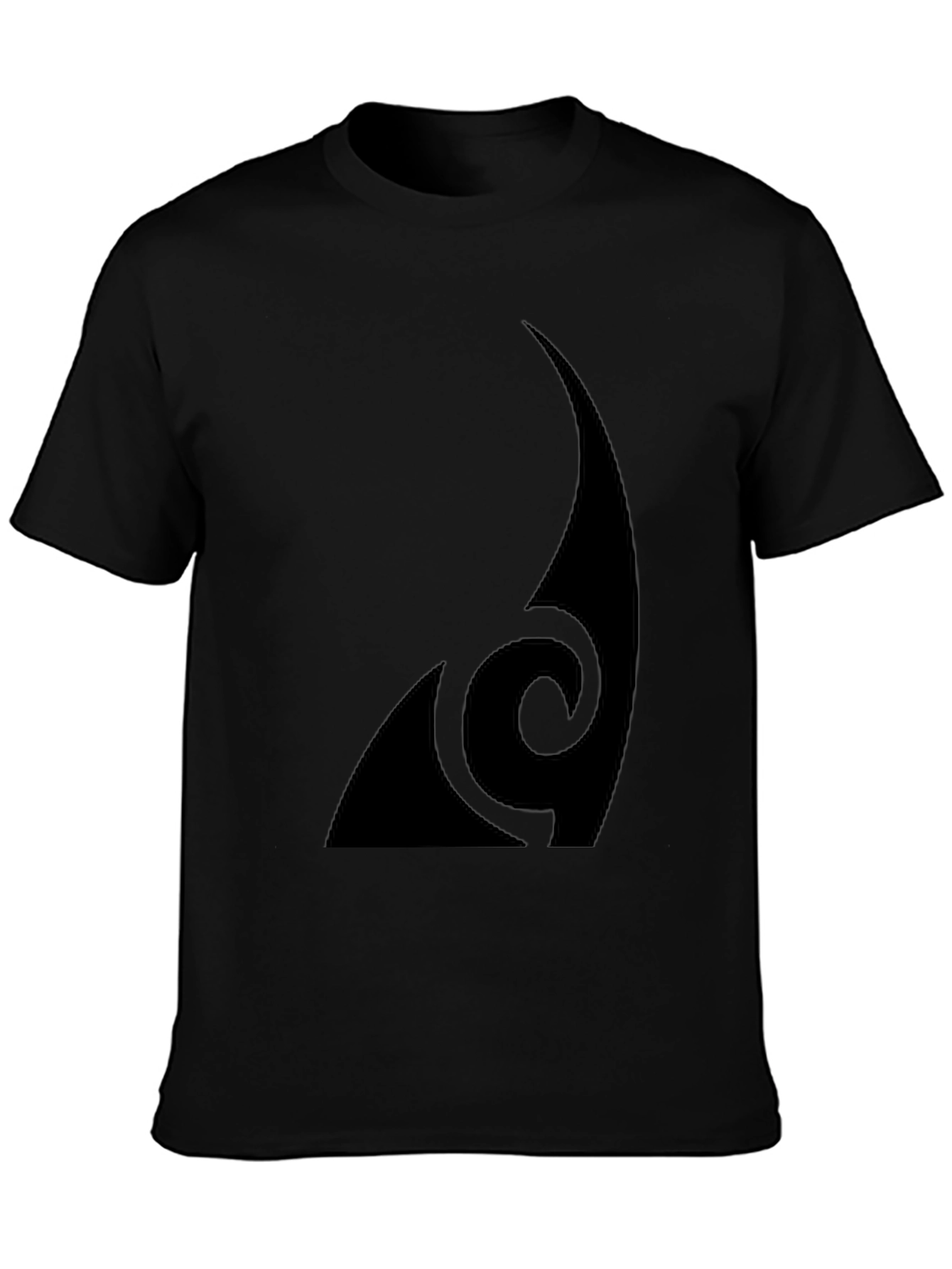 Modern Tribal Style Black T-Shirt