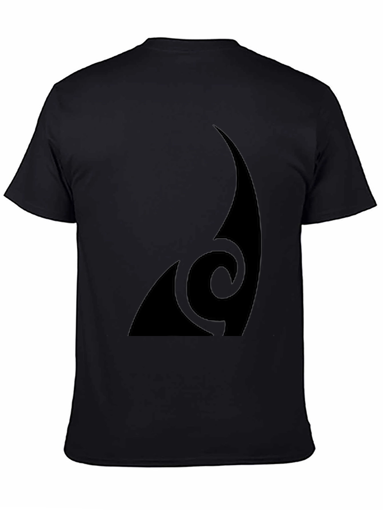Modern Tribal Style Black T-Shirt