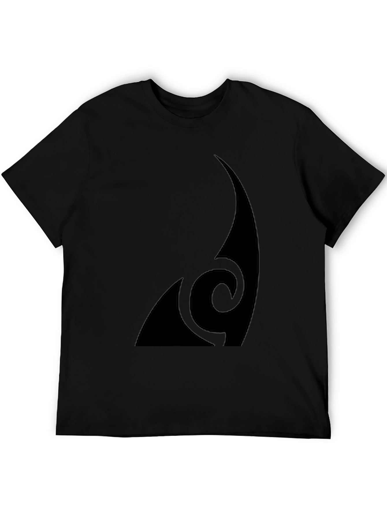 Modern Tribal Style Black T-Shirt