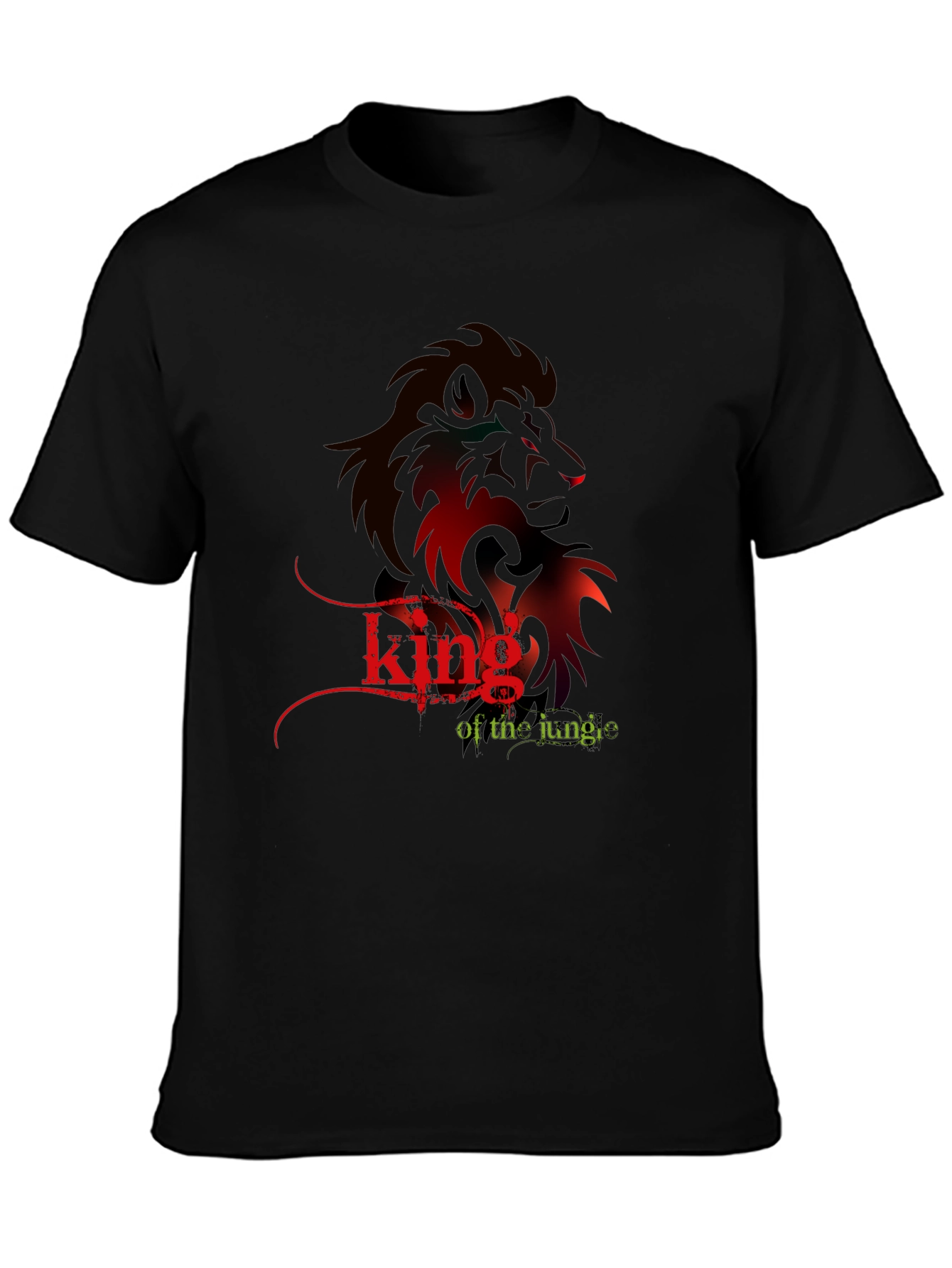 King of the Jungle Lion Graphic T-Shirt