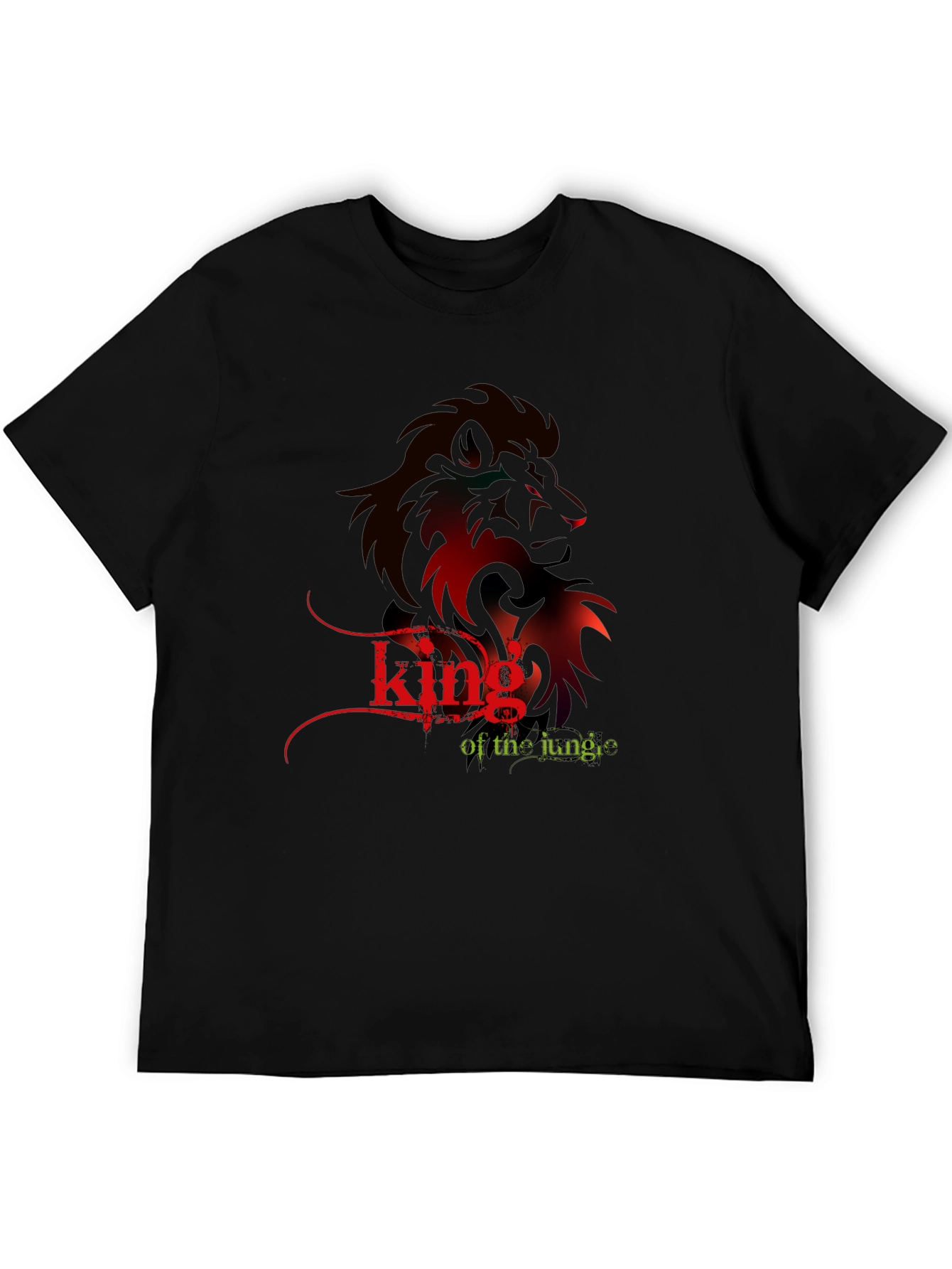 King of the Jungle Lion Graphic T-Shirt