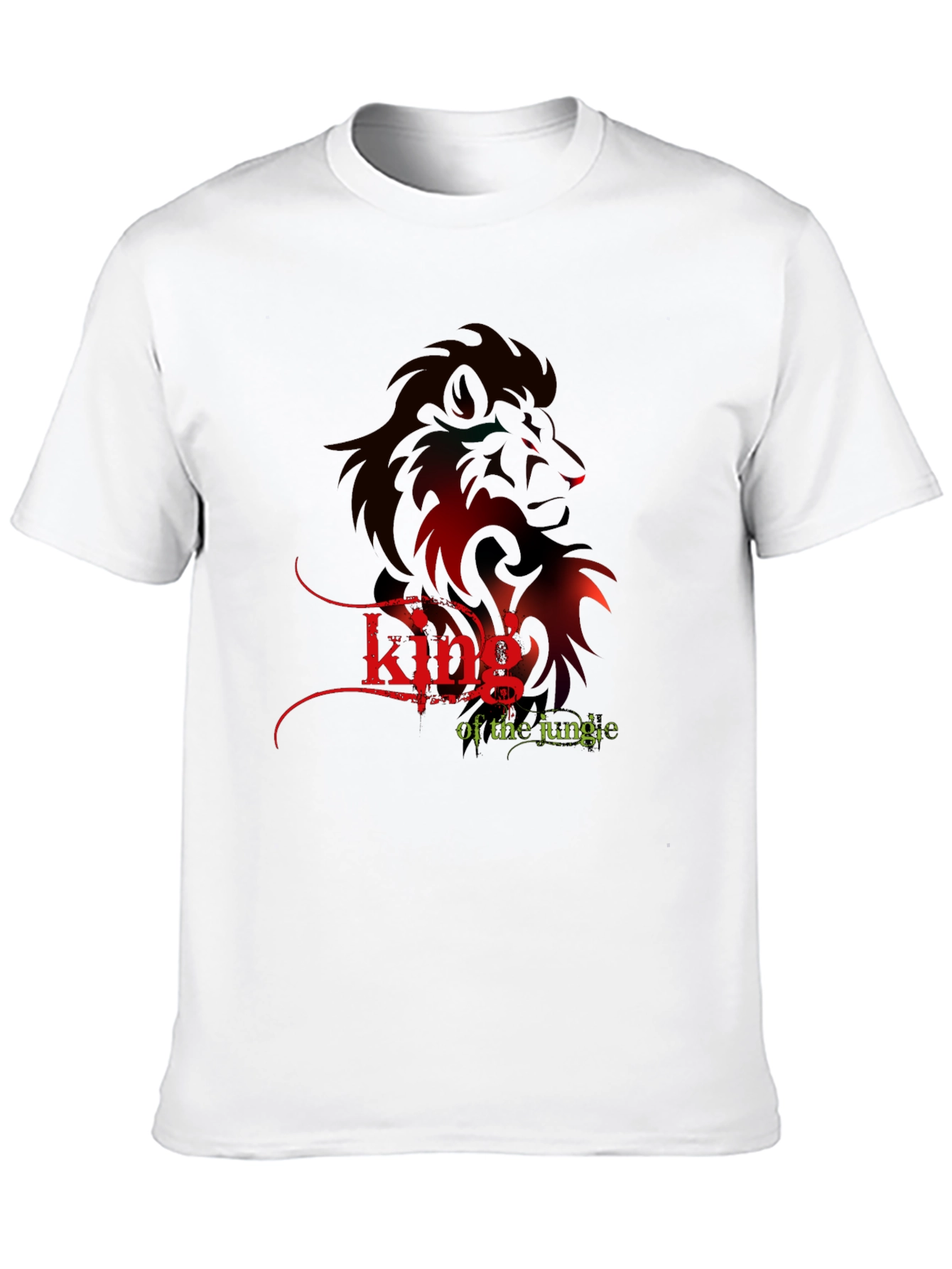 King of the Jungle Lion Graphic T-Shirt