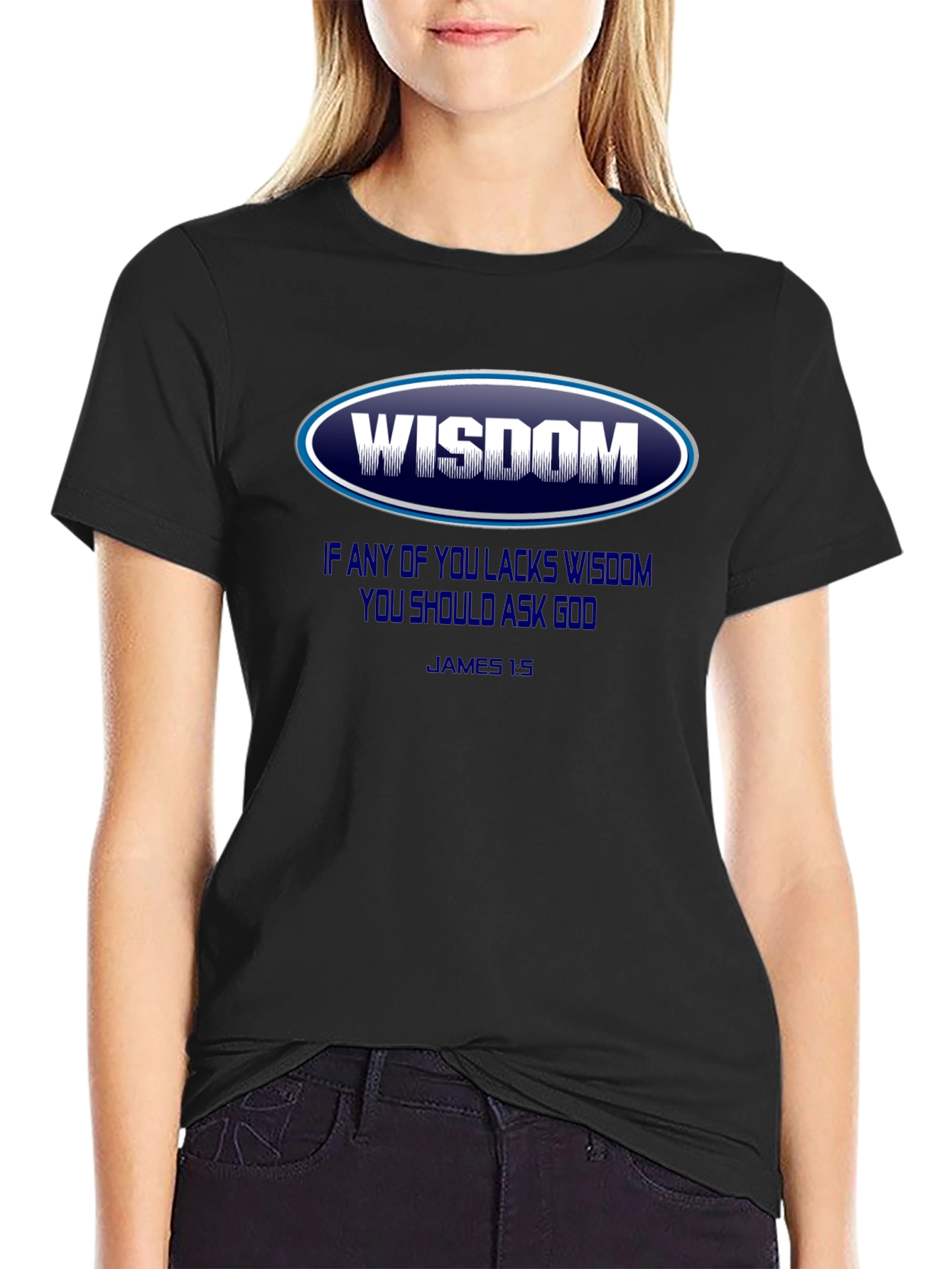 Wisdom Graphic T-Shirt - James 1:5 - Christian Apparel
