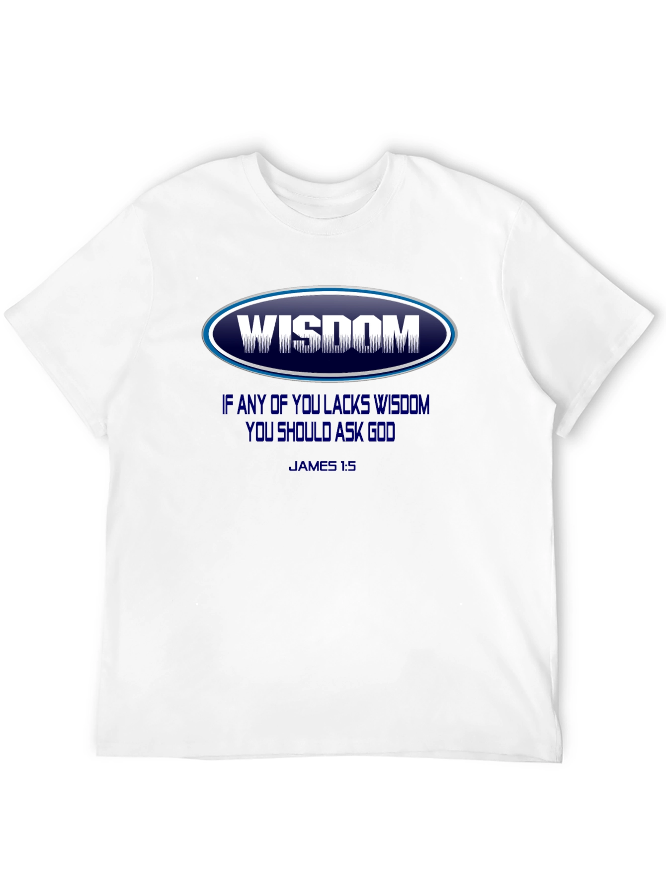 Wisdom Graphic T-Shirt - James 1:5 - Christian Apparel
