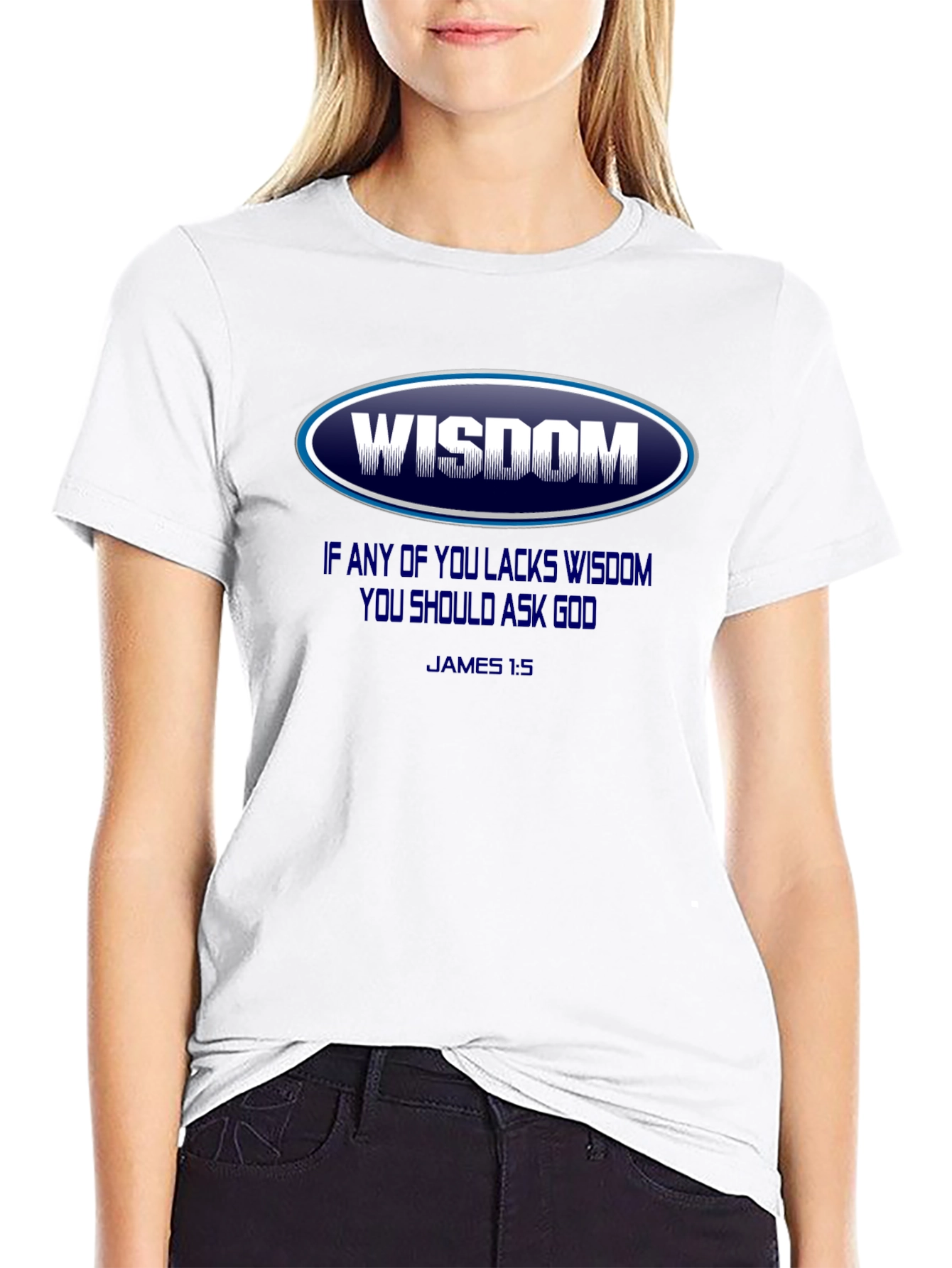 Wisdom Graphic T-Shirt - James 1:5 - Christian Apparel