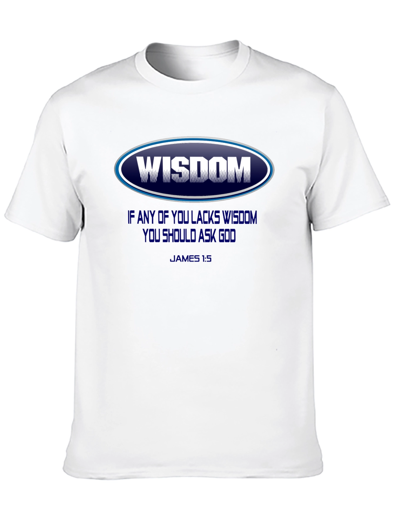 Wisdom Graphic T-Shirt - James 1:5 - Christian Apparel
