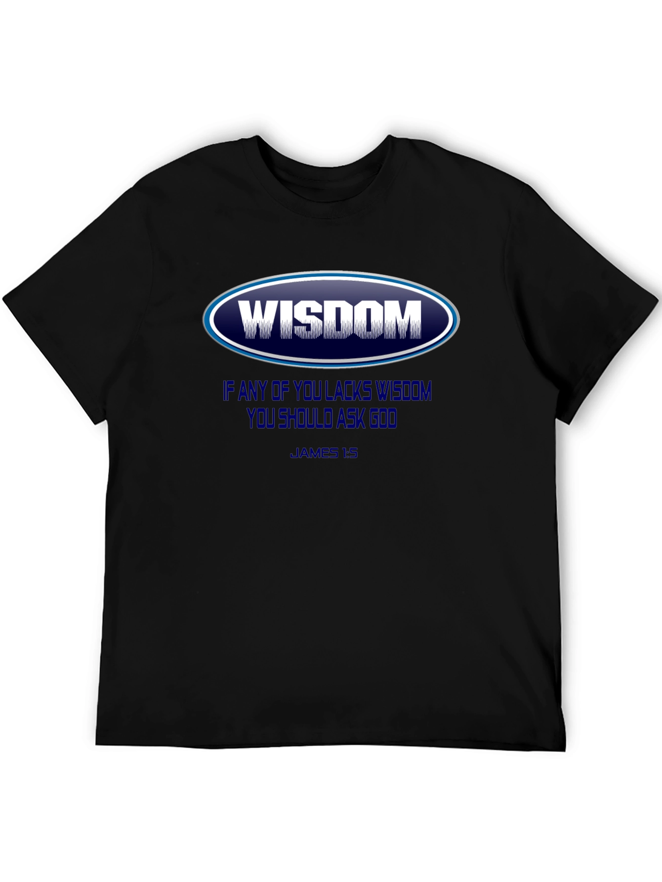 Wisdom Graphic T-Shirt - James 1:5 - Christian Apparel