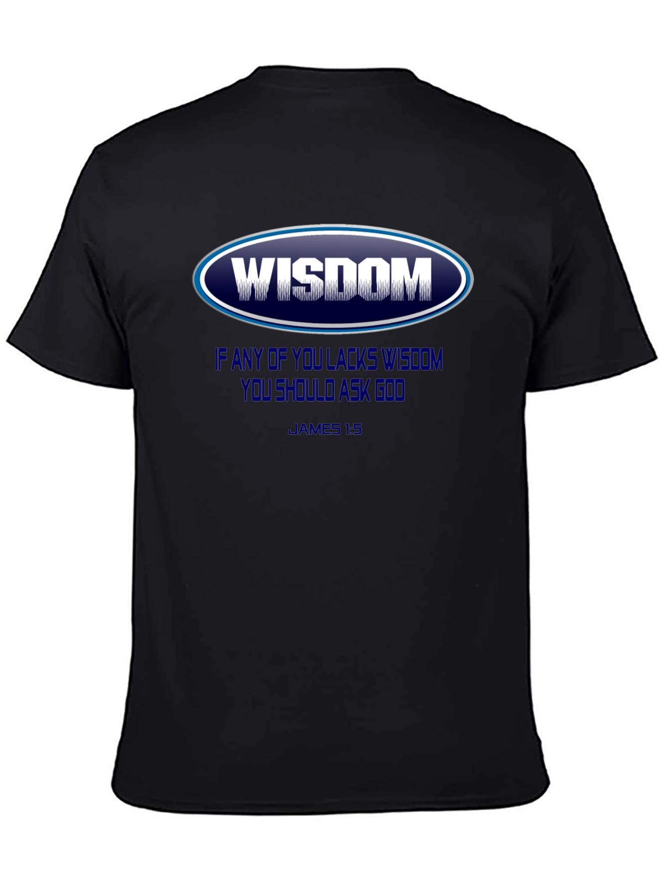 Wisdom Graphic T-Shirt - James 1:5 - Christian Apparel