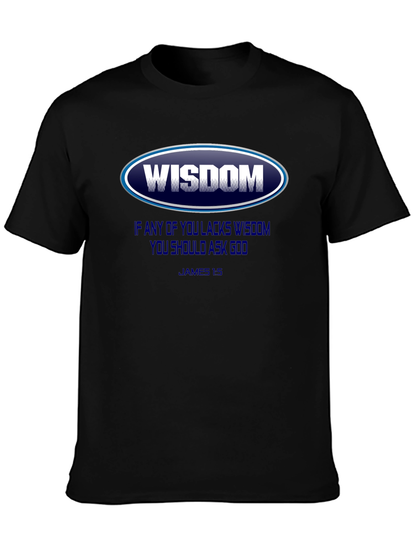 Wisdom Graphic T-Shirt - James 1:5 - Christian Apparel
