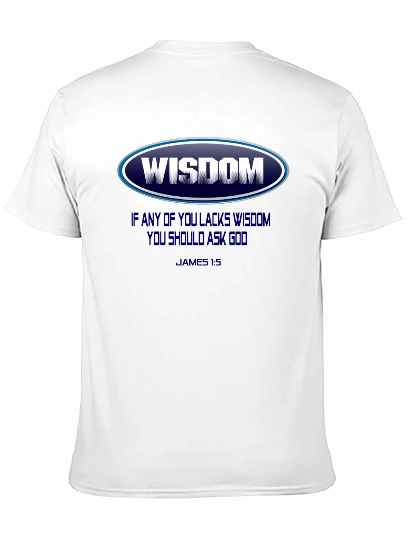 Wisdom Graphic T-Shirt - James 1:5 - Christian Apparel