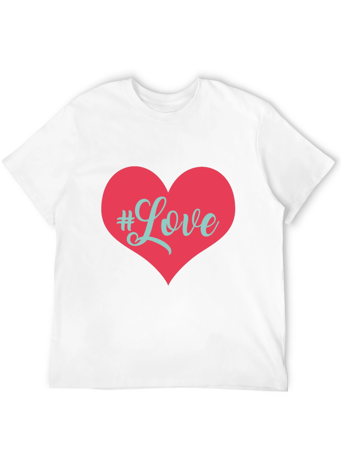 Love Heart Graphic T-Shirt - Black