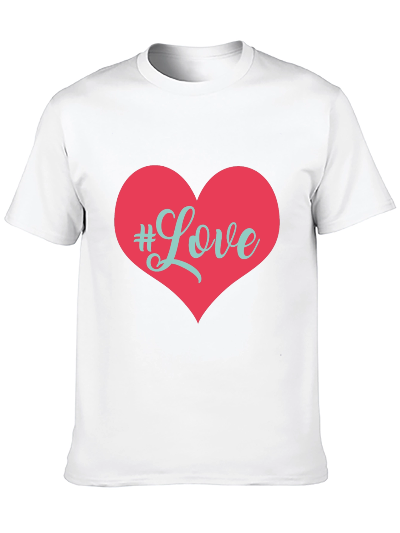 Love Heart Graphic T-Shirt - Black