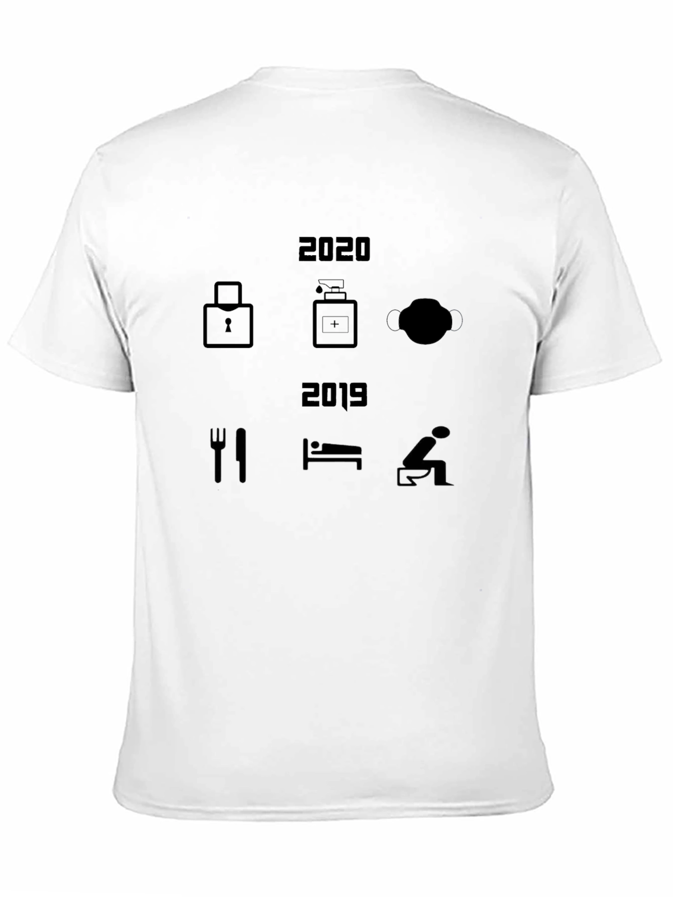 2020 vs 2019 Lockdown T-Shirt - Novelty Design