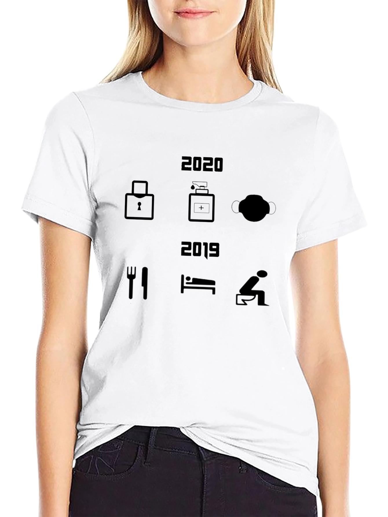 2020 vs 2019 Lockdown T-Shirt - Novelty Design