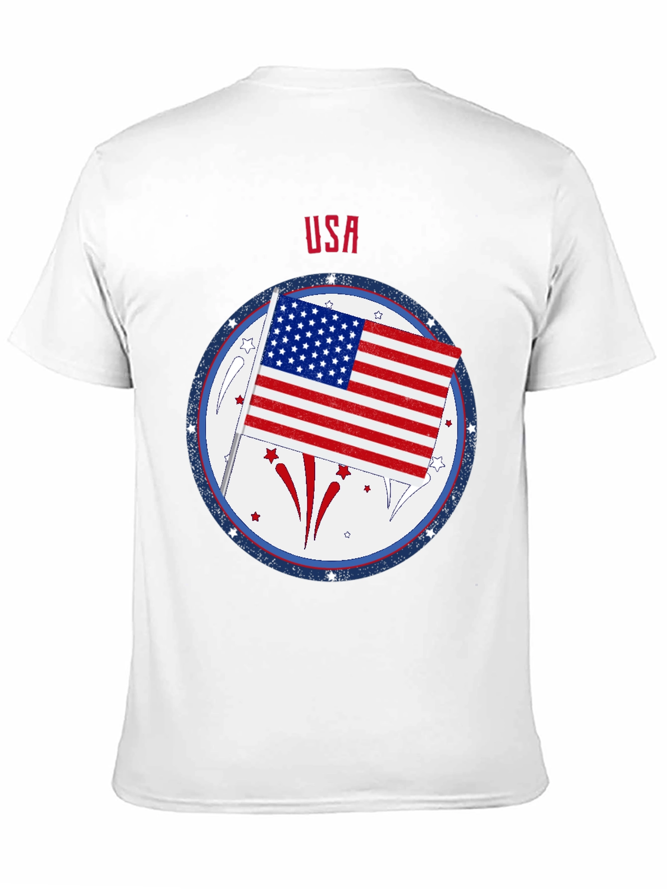USA Flag Patriotic Graphic T-Shirt